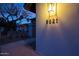 Close up of house number on the front of home with modern outdoor lighting at 9621 N 83Rd Way, Scottsdale, AZ 85258