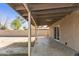 Backyard with a large covered patio and plenty of space at 2530 E Randall Dr, Tempe, AZ 85288