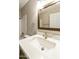 Bathroom with a white quartz countertop, and stylish mirror at 2530 E Randall Dr, Tempe, AZ 85288