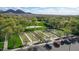 Bocce ball court featuring covered benches offers a relaxing outdoor activity with mountain views at 26764 W Ponderosa Ln, Buckeye, AZ 85396