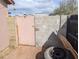 The fenced in backyard space is awaiting your green thumb for customization at 3452 E Evans Dr, Phoenix, AZ 85032