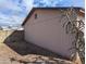 View of the backyard with fencing and desert foliage at 3452 E Evans Dr, Phoenix, AZ 85032