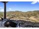 Cozy seating area with a fire pit provides views of the rocky landscape at 36102 N Creek View Ln, Cave Creek, AZ 85331