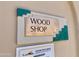 Sign for the Wood Shop at 384 Gypsum Dr, Apache Junction, AZ 85119