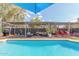 Backyard pool with covered patio and plenty of seating for entertaining guests at 6219 W Navajo Dr, Glendale, AZ 85302