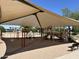 Community playground has covered play structure with swings and slides; a fun space for children at 1077 E Loma Vista St, Gilbert, AZ 85295