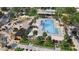 Aerial view of a sparkling community pool and recreation area, perfect for relaxation and outdoor fun at 11651 N 169Th Ave, Surprise, AZ 85388