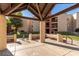 Community gazebo sitting area with shade and seating in a courtyard at 1340 N Recker Rd # 254, Mesa, AZ 85205