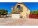 Picture of two-story home with desert landscaping and brick driveway at 2478 W Allens Peak Dr, San Tan Valley, AZ 85144