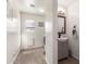 Practical powder room featuring a stylish vanity and modern fixtures at 2478 W Allens Peak Dr, San Tan Valley, AZ 85144