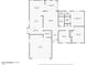 Detailed floor plan showing layout of rooms, including bedrooms, bathrooms, kitchen, and living spaces at 2801 N Dakota St, Chandler, AZ 85225