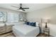 Comfortable bedroom featuring a ceiling fan and tasteful decor at 4381 N 86Th St, Scottsdale, AZ 85251