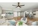 Open-concept living area showcasing the flow between living and kitchen spaces at 4381 N 86Th St, Scottsdale, AZ 85251