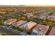 Wide aerial view of a well-planned residential community with mature landscaping at 4462 S Frequency Dr, Mesa, AZ 85212