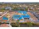 Aerial view of a new home under construction showcasing framing, roof and surrounding properties at 6001 N 37Th Pl, Paradise Valley, AZ 85253