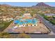 New home construction featuring modern design with blue roof and mountain views at 6001 N 37Th Pl, Paradise Valley, AZ 85253