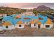 Aerial view of the custom home under construction, featuring the roof being installed in a desirable neighborhood at 6001 N 37Th Pl, Paradise Valley, AZ 85253