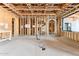 Unfinished living room featuring wood framing, showing the building process and potential floor plan at 6001 N 37Th Pl, Paradise Valley, AZ 85253