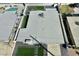 Aerial view of home's roof, hardscape and artificial turf landscaping at 8833 N 39Th Ave, Phoenix, AZ 85051