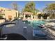 Community pool with a hot tub and covered gazebo including plenty of seating around the pool at 9065 E Gary Rd # 129, Scottsdale, AZ 85260