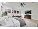 Comfortable main bedroom with a window seat, modern furnishings, and a relaxing atmosphere at 1464 E Aris Dr, Gilbert, AZ 85298