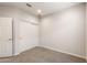 Bright bedroom with a large closet and neutral carpet at 17851 W Getty Dr, Goodyear, AZ 85338