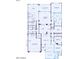 Detailed floor plan showcasing the layout of the house, including the kitchen, living areas, and bedrooms at 26161 S 225Th Way, Queen Creek, AZ 85142
