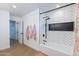 Well-lit bathroom featuring a bathtub with a shower, white subway tile, and modern fixtures at 5045 E Calle Del Sol --, Cave Creek, AZ 85331