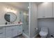 Clean bathroom with a glass-enclosed shower, white vanity, and modern fixtures at 5045 E Calle Del Sol --, Cave Creek, AZ 85331