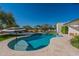 Beautiful pool area with a large sun umbrella, ideal for relaxation and enjoying the outdoors at 5045 E Calle Del Sol --, Cave Creek, AZ 85331