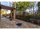 Large backyard with a pergola, patio, and privacy fencing at 8737 E San Vicente Dr, Scottsdale, AZ 85258
