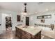 The spacious bathroom offers a soaking tub and a vanity island for plenty of storage at 8737 E San Vicente Dr, Scottsdale, AZ 85258