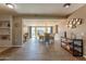 Well-lit dining area with backyard view, showcasing the seamless flow into the backyard at 1749 E Medlock Dr, Phoenix, AZ 85016