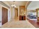 Spacious foyer featuring a chandelier, elegant furnishings, and an open view to the dining area at 3109 W Summit Walk Ct, Anthem, AZ 85086