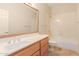 Bathroom features a vanity, toilet and shower/tub, offering practical and convenient amenities at 5345 E Mclellan Rd # 83, Mesa, AZ 85205