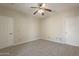 Neutral bedroom with carpet, ceiling fan, and good natural light coming in at 5345 E Mclellan Rd # 83, Mesa, AZ 85205