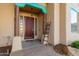 Inviting front porch with wood columns and a decorative ladder at 5345 E Mclellan Rd # 83, Mesa, AZ 85205