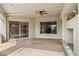 Outdoor patio with stone flooring, covered ceiling, and open view at 6508 N 28Th St, Phoenix, AZ 85016