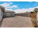 Backyard with gravel, walls and a fence at 76 N 133Rd St, Chandler, AZ 85225