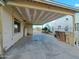 Spacious backyard showing the potential of its exterior, ready for landscaping and outdoor enhancements at 8350 W Monroe St, Peoria, AZ 85345