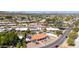 Aerial view of a beautiful home featuring solar panels in a vibrant community at 9234 N 33Rd Way, Phoenix, AZ 85028