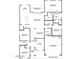 Detailed floor plan illustrating the layout of a single-story home, including room dimensions and features at 15474 W Cottontail Ln, Surprise, AZ 85387