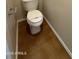 A newly sanitized toilet is the main focus of this bathroom at 2146 E Aloe Pl, Chandler, AZ 85286