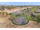 Aerial view of neighborhood, highlighting the home's curb appeal at 2838 E Vaughn Ct, Gilbert, AZ 85234