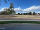 View of the street with greenery, landscape and golf course at 2838 E Vaughn Ct, Gilbert, AZ 85234