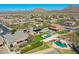 A neighborhood featuring multiple homes with pools at 6603 W Via Dona Rd, Phoenix, AZ 85083