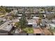 Distant aerial view of cozy single Gathering home in residential neighborhood at 808 W 9Th St, Tempe, AZ 85281