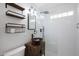 Modern bathroom featuring new vanity and shower, offering a sleek and stylish design at 808 W 9Th St, Tempe, AZ 85281