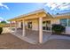 Covered patio with concrete floor, offering shade and outdoor living space at 10228 W Andover Ave, Sun City, AZ 85351