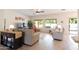 Cozy living room featuring a ceiling fan, recessed lighting and natural lighting at 11207 N 165Th Ave, Surprise, AZ 85388